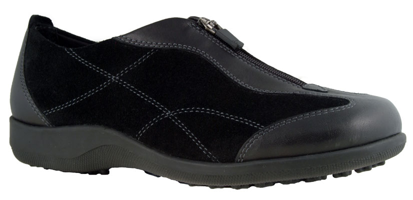 APRIL, BLACK SUEDE / LEATHER APRIL, BLACK SUEDE / LEATHER