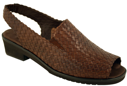 JENNA, TOBACCO WOVEN LEATHER