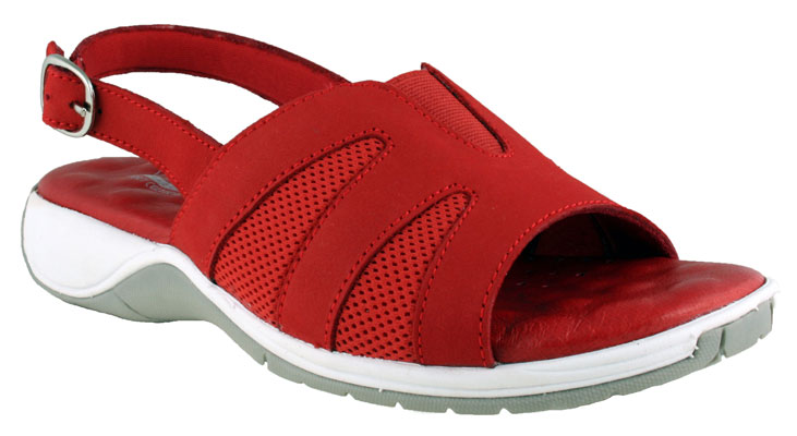 LANG, RED NUBUCK / MESH