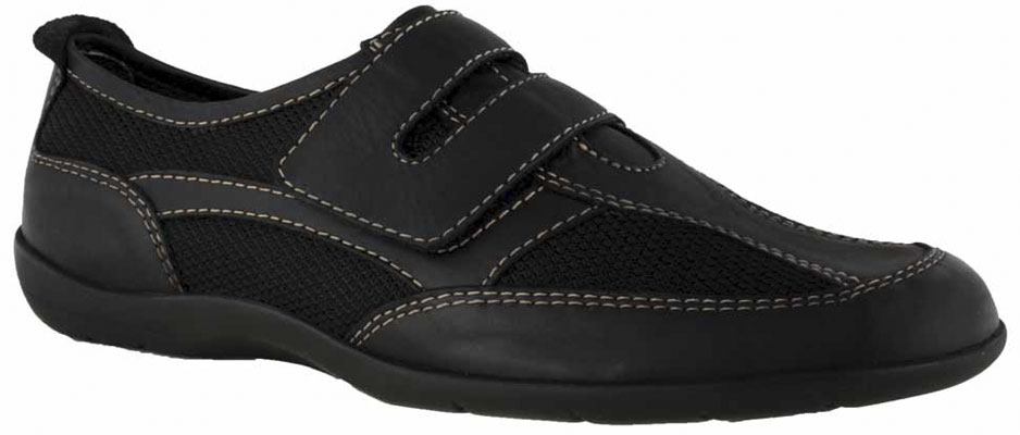 TAYLOR, BLACK SOFTY LEATHER MESH