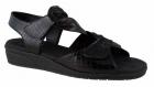 View: VALERIE, BLACK BABY GATOR PRINT LEATHER