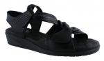 View: VALERIE, BLACK LIZARD PRINT LEATHER