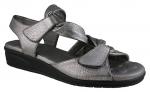 View: VALERIE, GUNMETAL METALLIC WASHED LEATHER