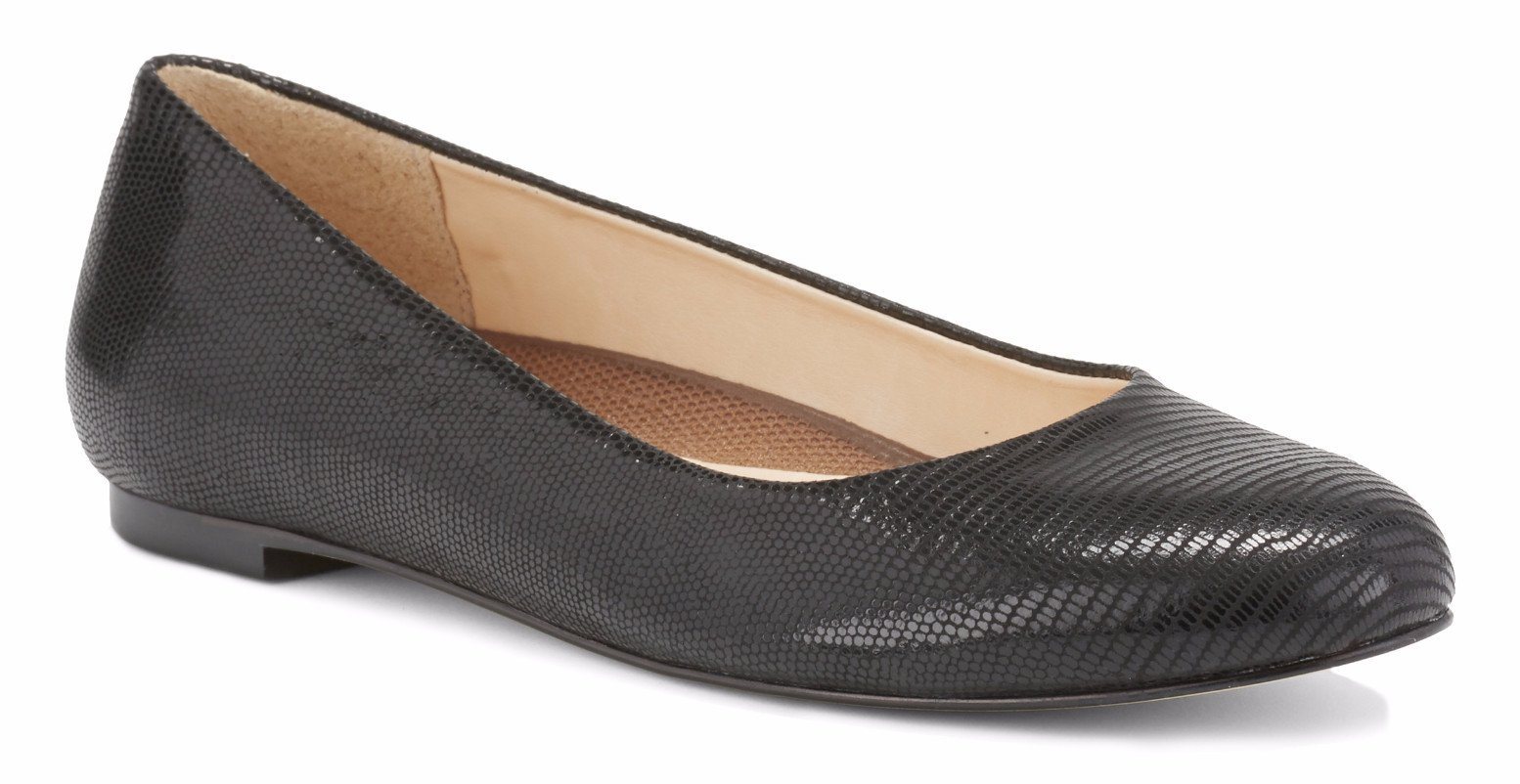 Bronwyn: Black Patent Lizard Print