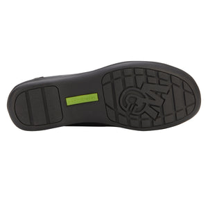 Clayton Casual Slip-On: Black Leather and Patent Lizard Print NEW