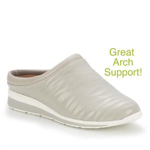Dana Lt Gray Zebra Stretch Slipper/Clog
