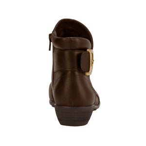 Ender Bootie: Brown Tumbled Leather LIMITED STOCK