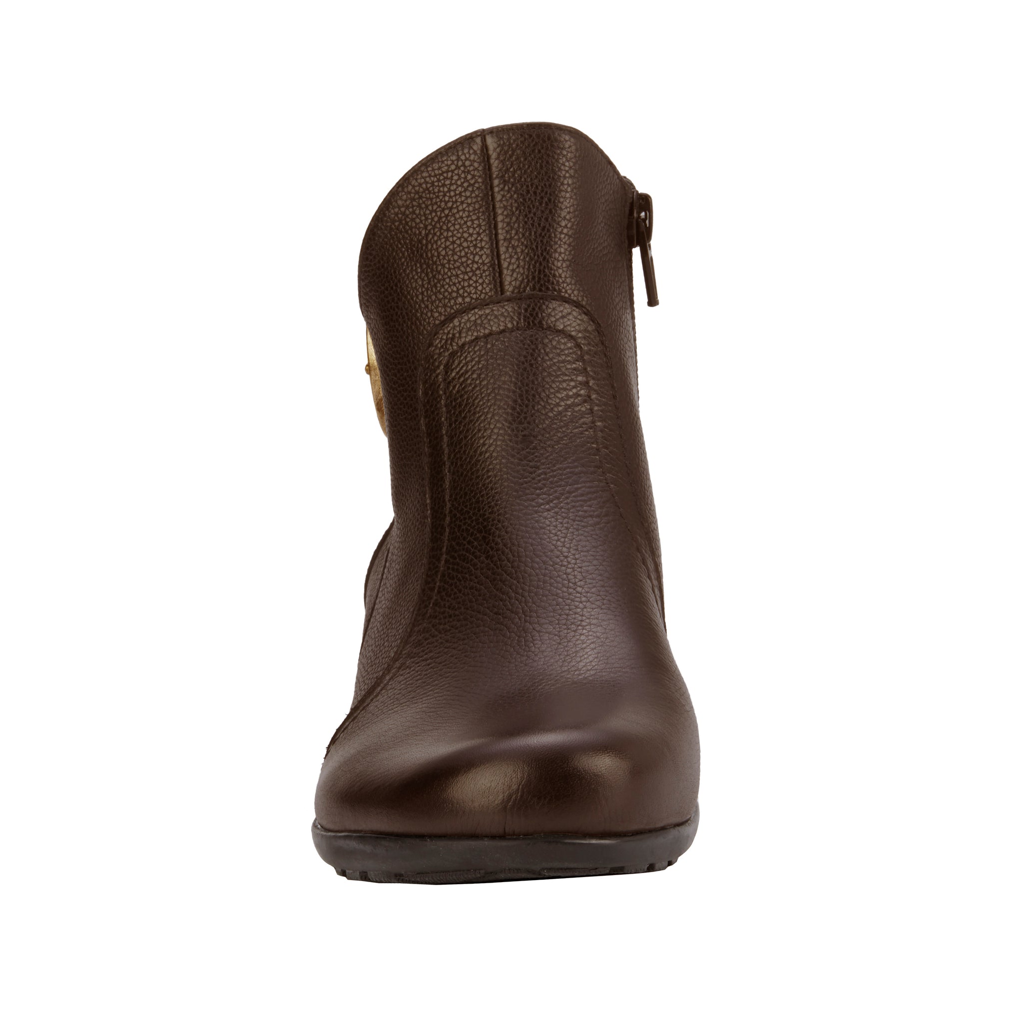 Ender Bootie: Brown Tumbled Leather LIMITED STOCK
