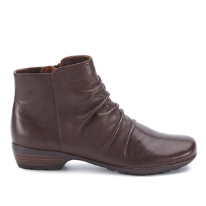 Esme Bootie: Brown Nappa Leather