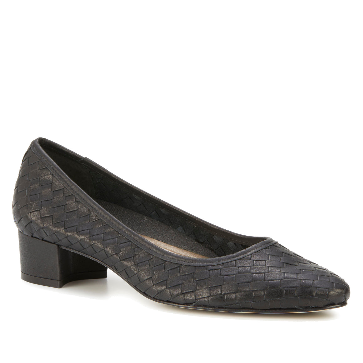 Harriet Pump: Black Nappa Leather LIMITED STOCK
