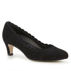 Janie Pump: Black Suede - ONLY 2 PAIRS LEFT!