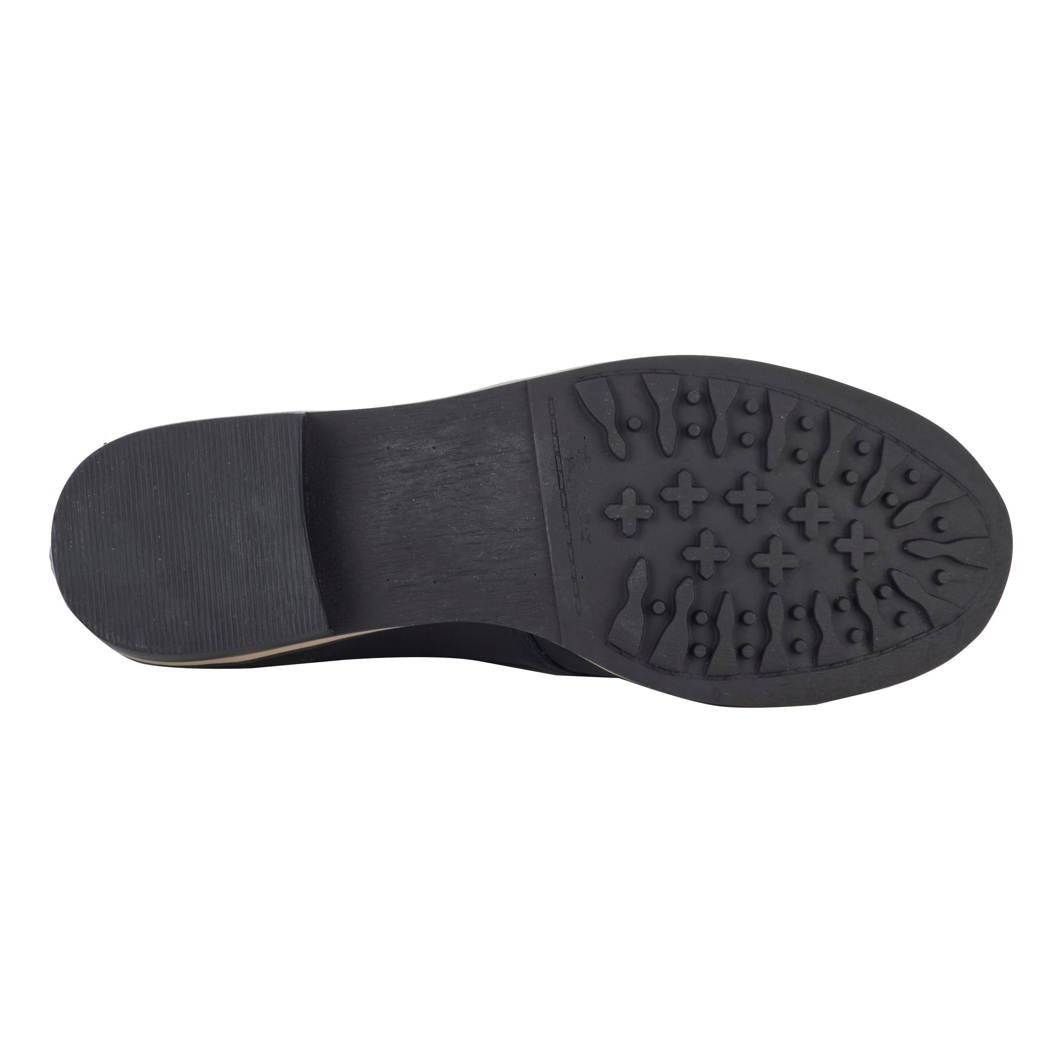 Knox Black Leather & Canvas Lace Up Boot