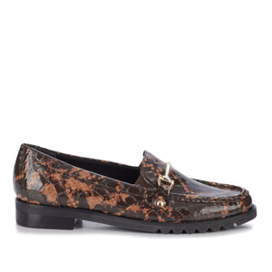 Wren-2 Loafer: Nutmeg Croco Print Leather