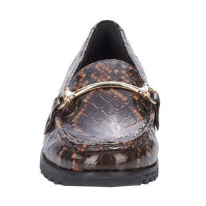 Wren-2 Loafer: Nutmeg Croco Print Leather
